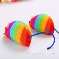 Juguete para mascota de juguete de gato de color rainbow al por mayor
